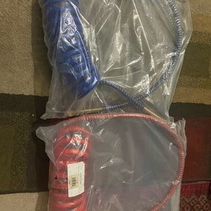 15’ Air Coiled Single W/ 12 Lead & 40” Lead In Red And Blue